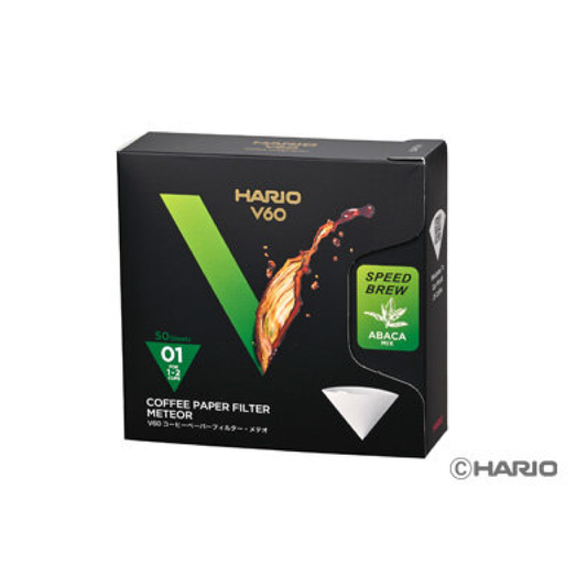 【HARIO】V60コーヒーペーパーフィルター・メテオ 01<店頭取扱有>