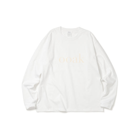 <Online Exclusive>【ooak × Tieup】LOGO L/S TEE COFFEE DYED