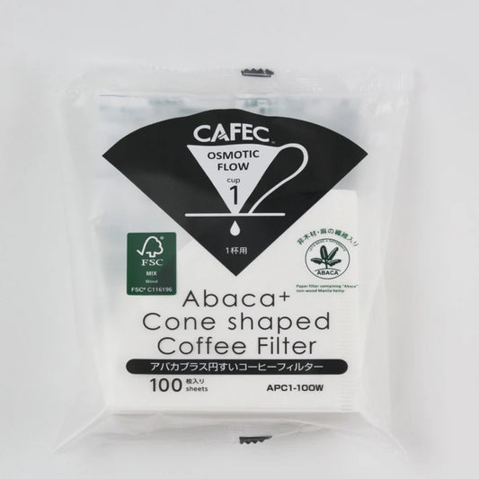 【CAFEC】Abaca+ Cone Shaped Coffee Filter<店頭取扱有>